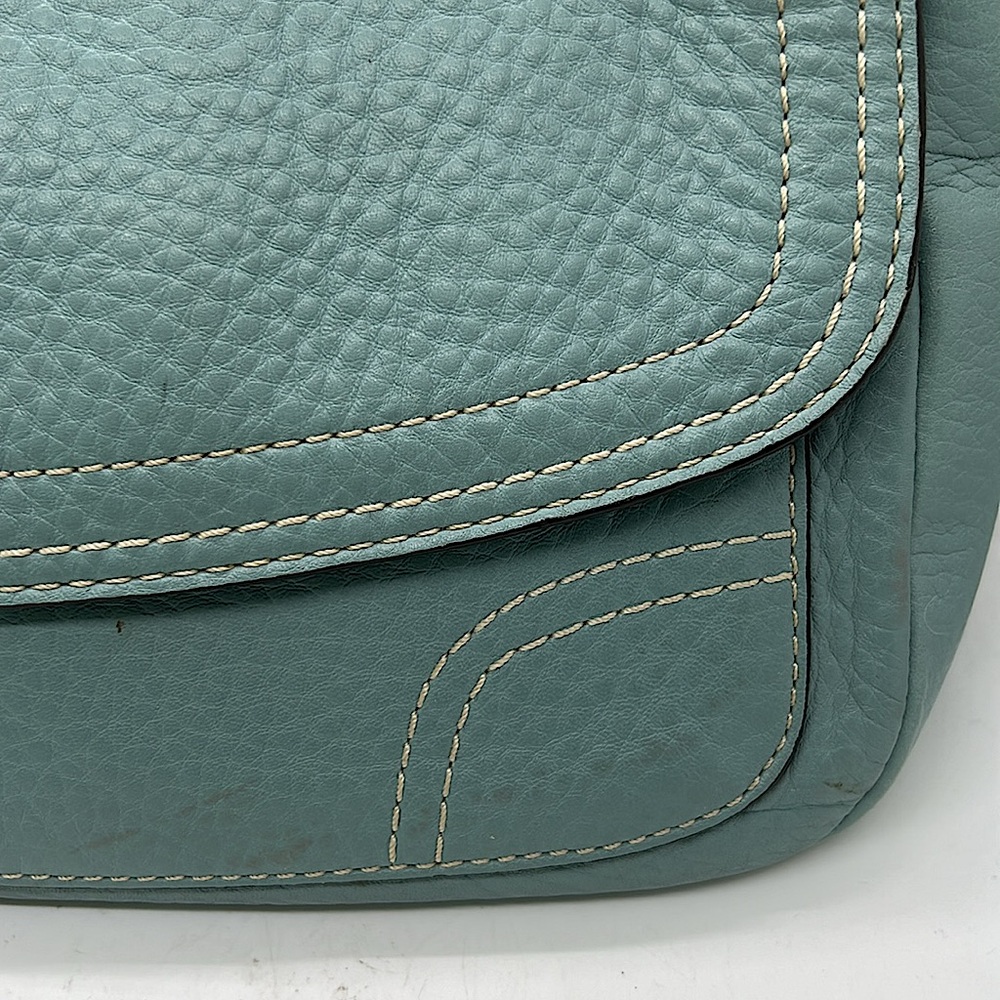 Coach Robin’s Egg Light Blue Pebbled Leather Hobo Bag Purse 🌸🌸 - Picture 9 of 13